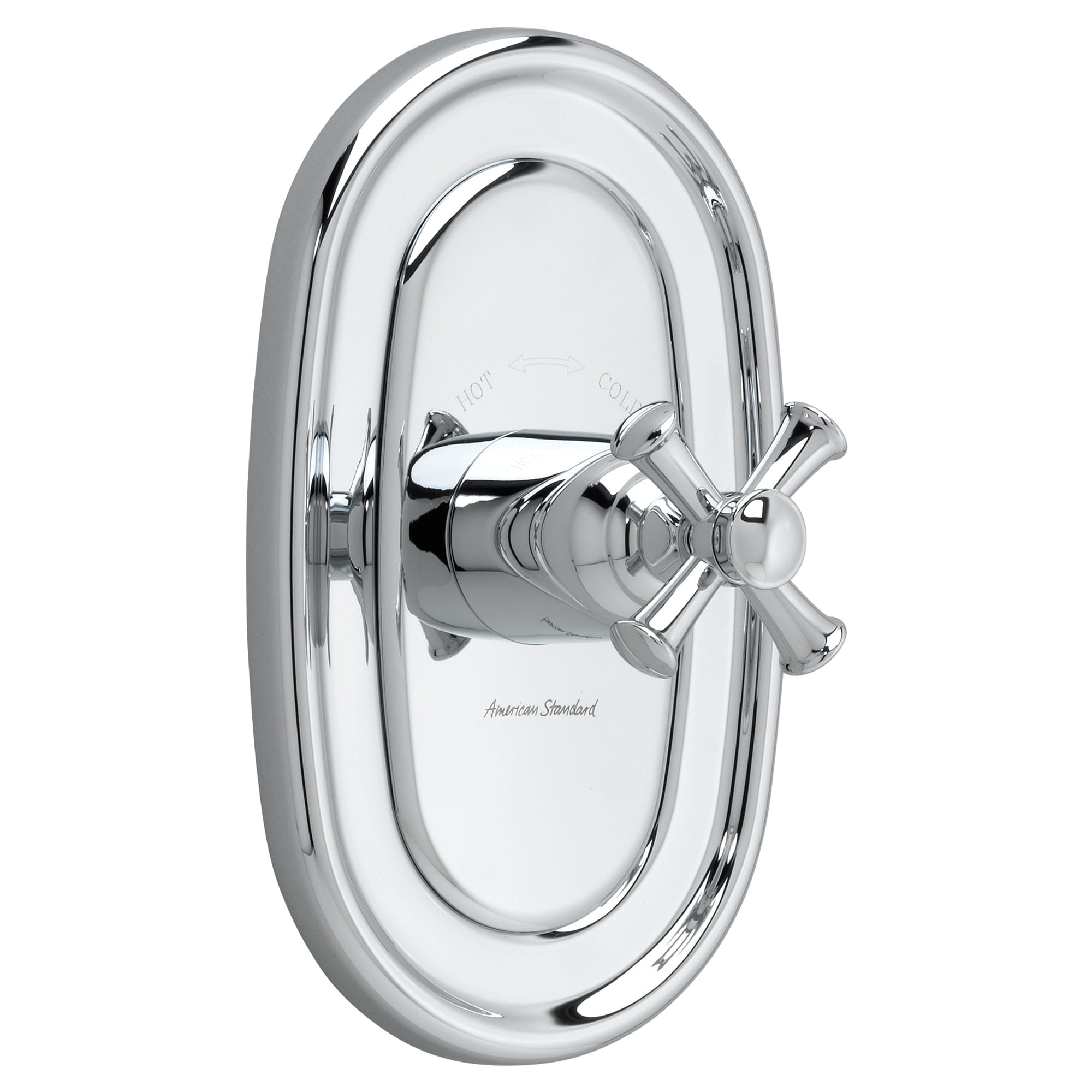 Portsmouth Single Handle Thermostatic Shower Valve Trim Kit with Cross